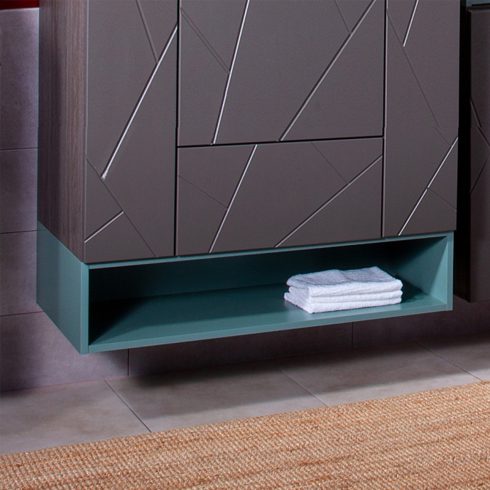 Полка Бриклаер Кристалл 90 под тумбу, муссон 4627125414886 - 0