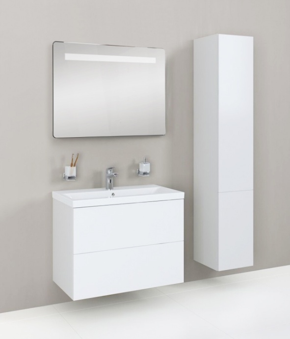 Шкаф-пенал AM.PM Gem R белый глянец, подвесной M90CHR0306WG - 1