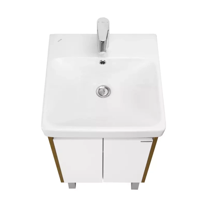 Комплект мебели Aquaton Сканди Doors 45 белый - светлое дерево - 8