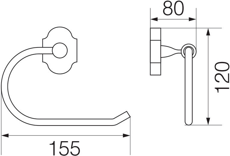 Держатель туалетной бумаги Veragio Stanford VR.STD-7727.CR - 1