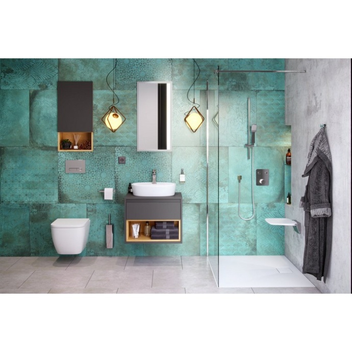 Тумба под накладную раковину Excellent Tuto 60 серый - светлое дерево  MLEX.0102.600.GRBL - 5