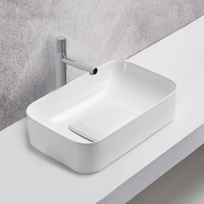 Накладная раковина Vincea 50х38 белая VBS-50450 - 1