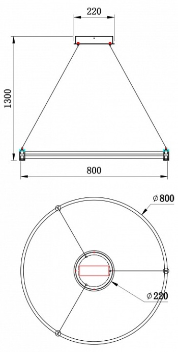 Подвесной светильник Stilfort Tooring 4006/05/01PL - 2