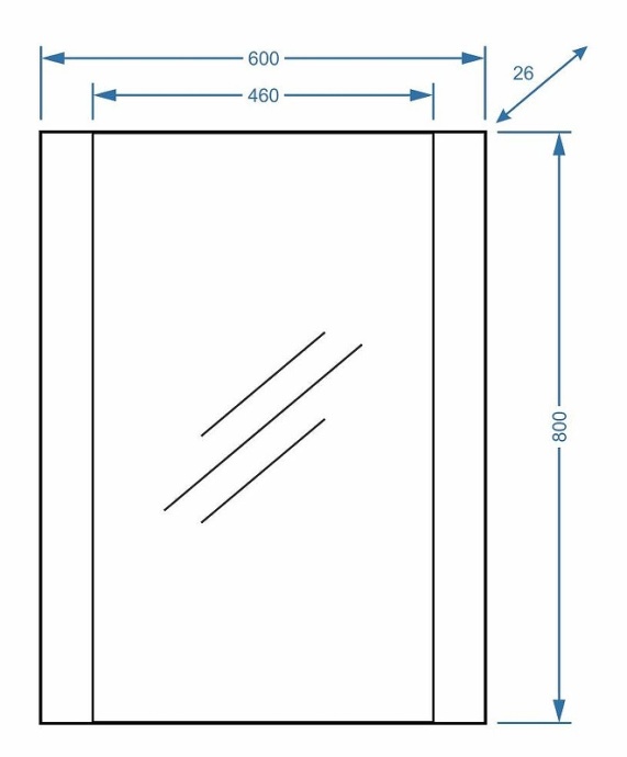 Зеркало Stella Polar Фаворита 60 белый SP-00000165 - 4
