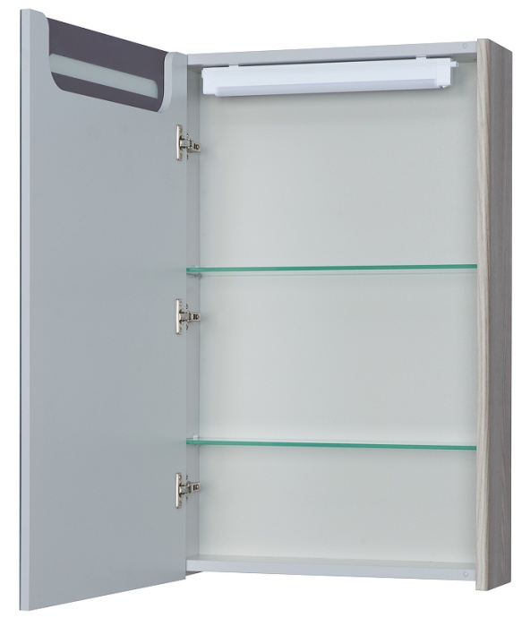 Зеркало-шкаф Aquaton Сильва 50 с подсветкой светлое дерево 1A215502SIW6L - 1