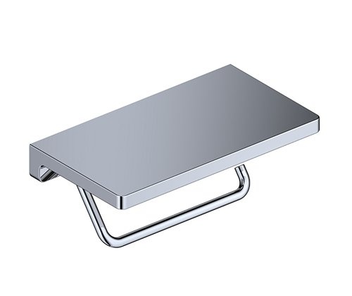 NEW K-1425 Держатель туалетной бумаги с полочкой для телефона - 0