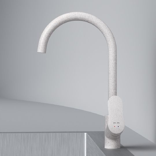 Смеситель AM.PM Like для кухонной мойки, белый камень F8007133 - 2