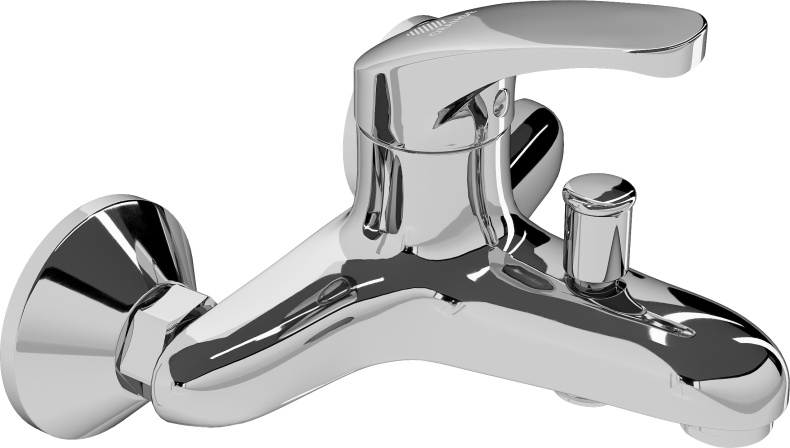 Смеситель для ванны с душем DIWO Коломна KL-06cr - 1