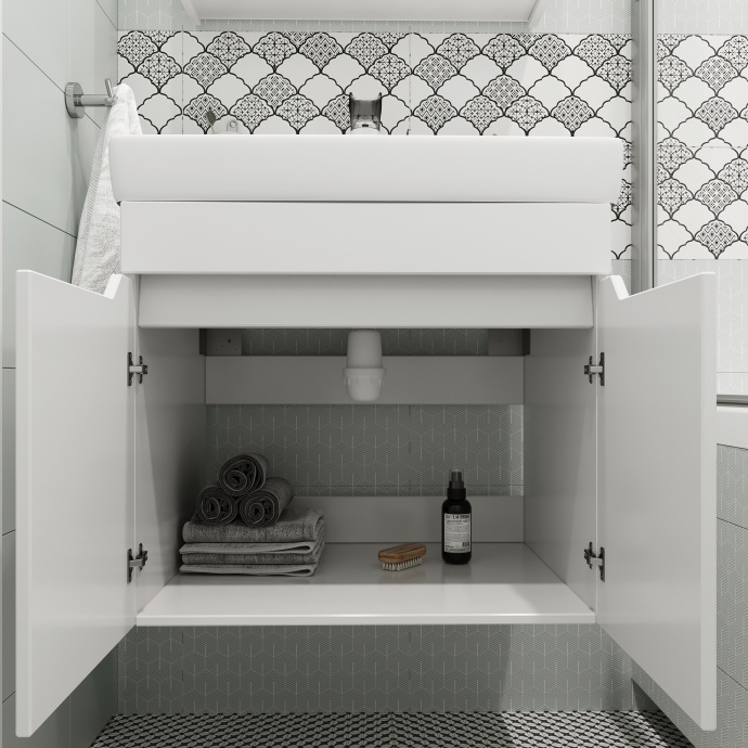 Тумба с раковиной DIWO Архангельск 60 подвесная 569759 - 5