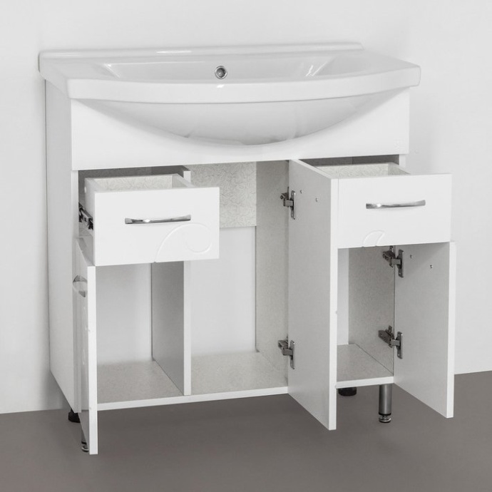 Мебель для ванной Style Line Эко Фьюжн №26 80 белая - 2