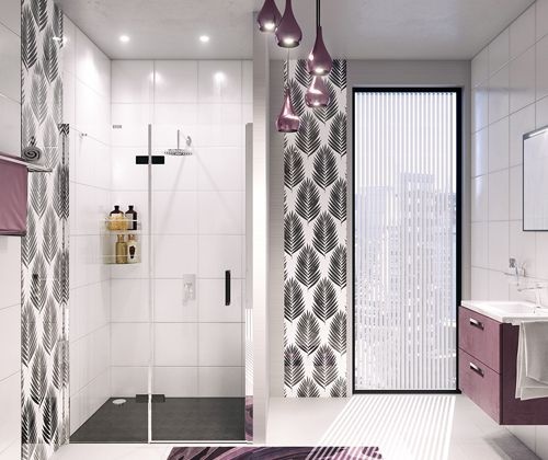 Душевая дверь в нишу Wasserkraft Aller 10H05LB black matt, 120 см 10H05LBLACK MATT - 2