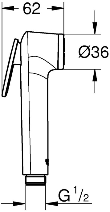 Гигиенический душ Grohe Tempesta-F 28020L01 белый - 2