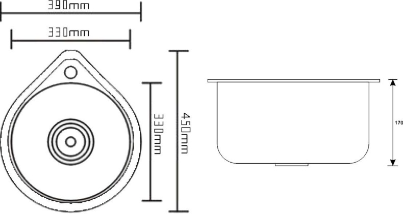 Металлическая мойка Seaman SWT-3945  SWT-3945.A - 1