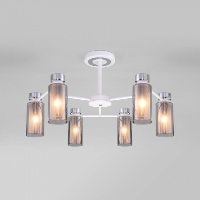 Люстра на штанге Eurosvet Amado 70115/6 белый - 0