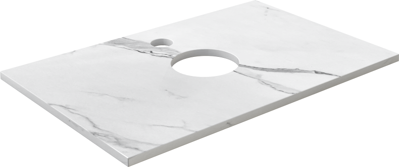 Тумба с раковиной DIWO Элиста 70, белая 573384 - 5