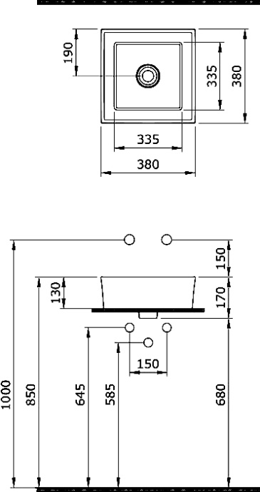 Тумба с раковиной STWORKI Берген 60 серая со светлой столешницей 122, раковина Bocchi Vessel 1173-061-0125 569133 - 9