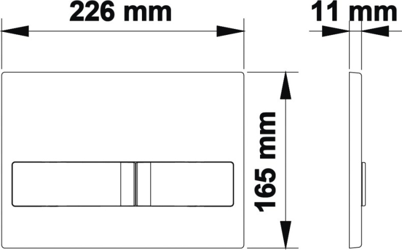 Кнопка смыва Berges Wasserhaus Novum L3 хром, глянец 040013 - 3