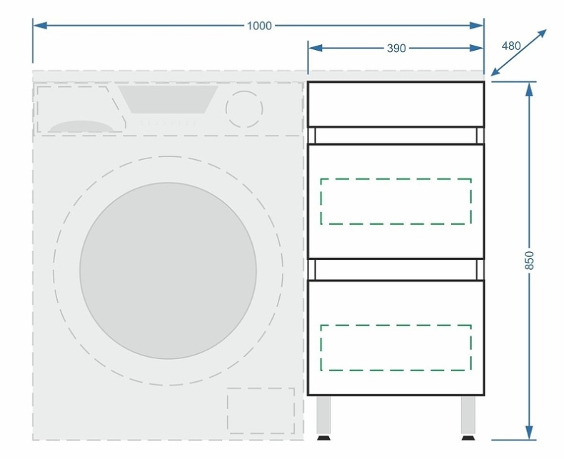 Тумба под раковину Stella Polar Мадлен Марсал 110 белый SP-00000852 - 7