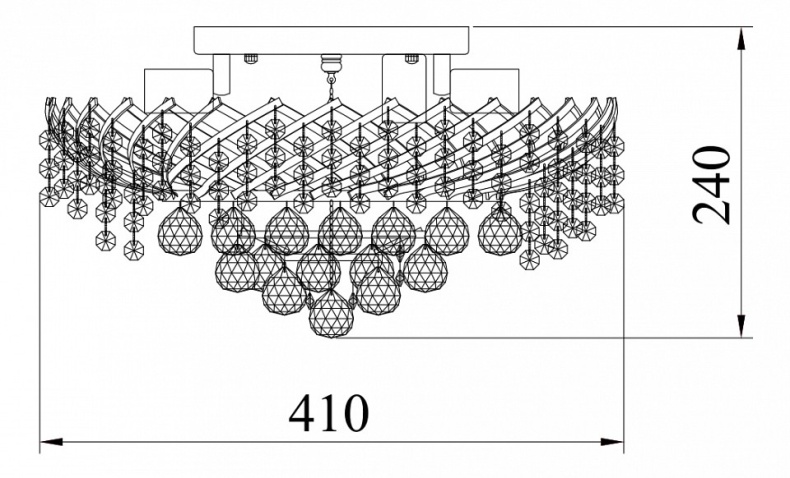 Потолочная люстра Maytoni Karolina DIA120-06-G - 1