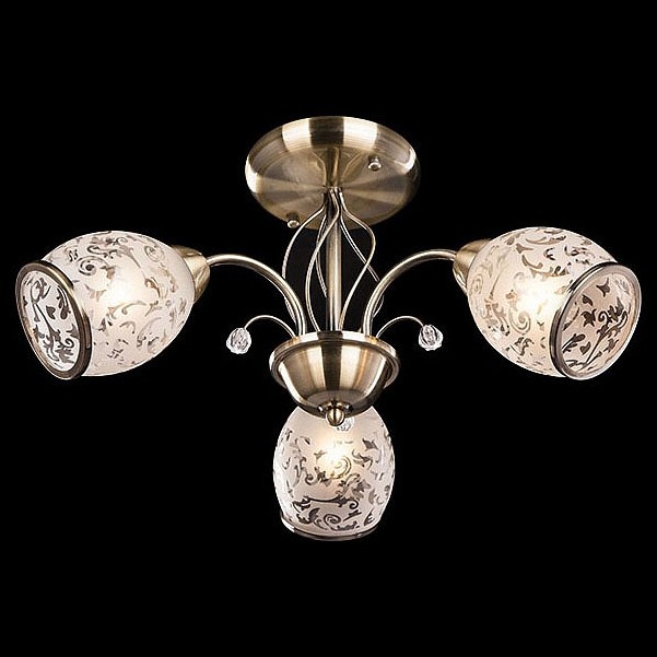 Люстра на штанге Eurosvet Gabriella 30026/3 античная бронза - 0