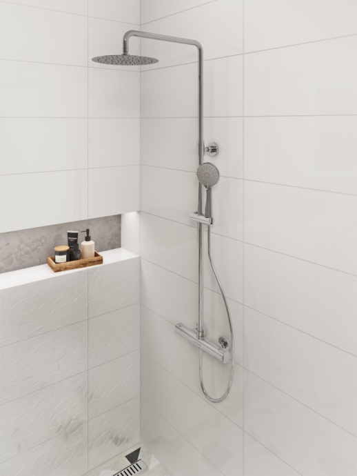 Душевая стойка Cersanit Odra с термостатом, хром 63069 - 1