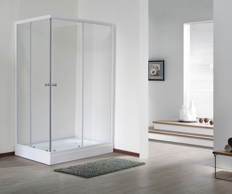 Душевой уголок Royal Bath HP 120х80 L с поддоном профиль белый стекло прозрачное RB8120HP-T-L - 2