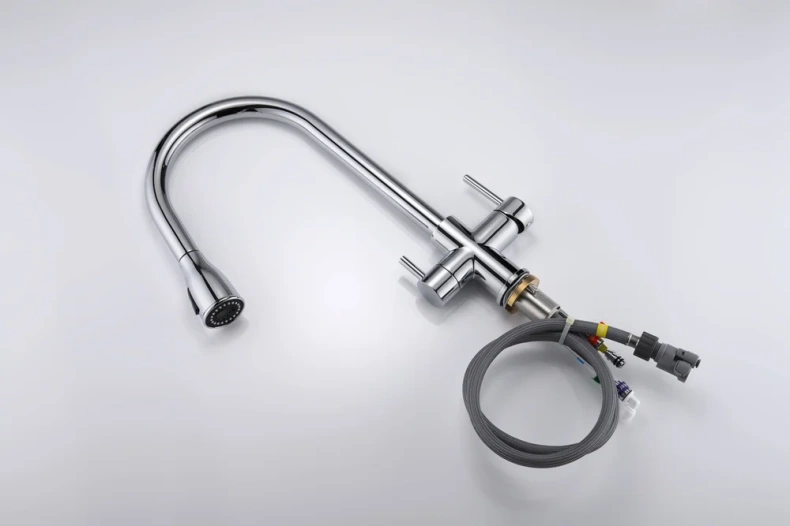 Смеситель для кухни Paulmark Lange хром La214212-CR - 9