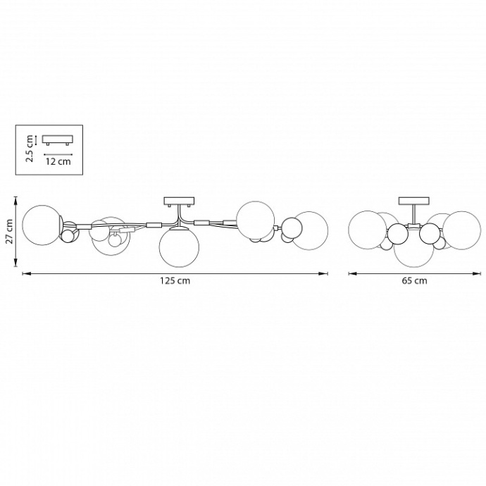 Потолочная люстра Lightstar Croco 815557 - 4