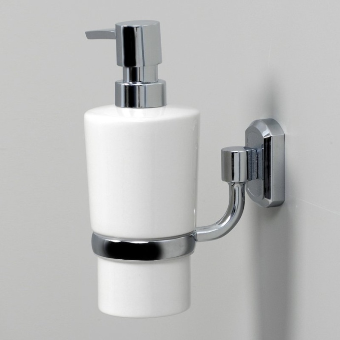 Дозатор для жидкого мыла WasserKraft  хром - белый K-28199 - 1