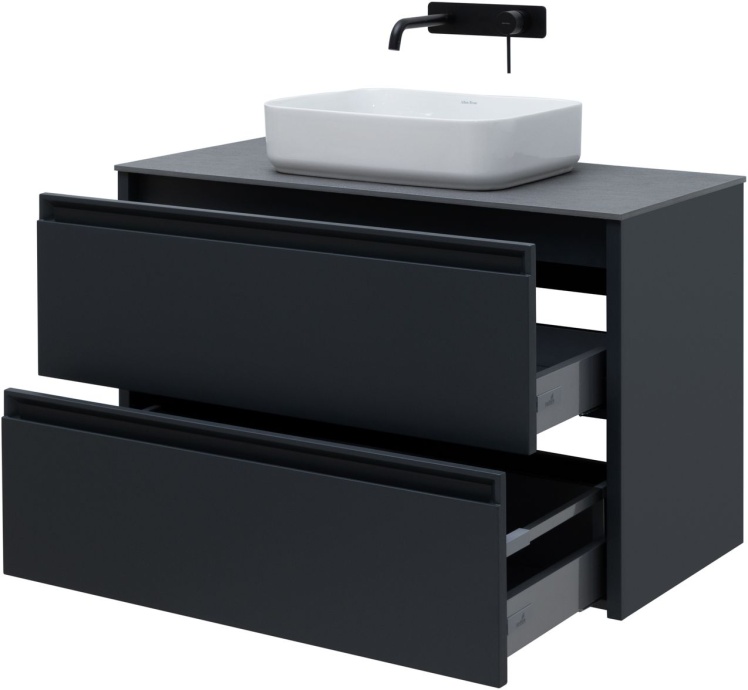 Тумба под раковину Allen Brau Fantasy 100 черный матовый 1.11003.AM - 3