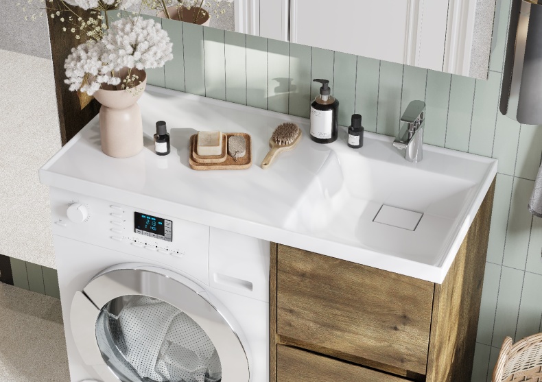 Тумба под раковину без фасада Aquaton Лондри 40 светлое дерево 1A267001LHDR0 - 10