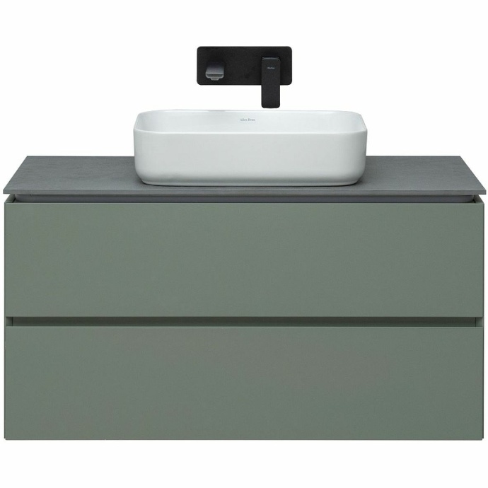 Тумба под раковину Allen Brau Infinity 100 серо - зеленый матовый 1.21003.CGM - 2