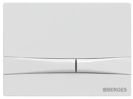 Кнопка смыва Berges Novum белая матовая 040054 - 0