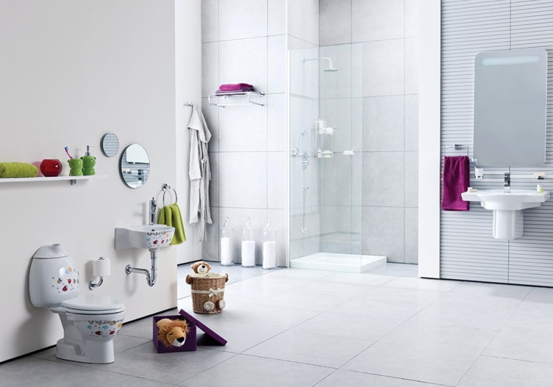 Унитаз-компакт Creavit Cocuk CK311D с декором - 3