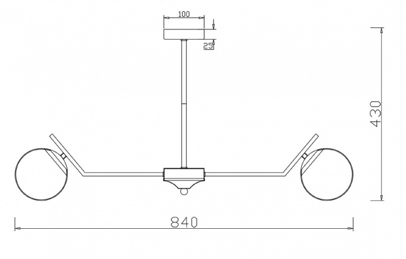 Потолочная люстра Freya Moonrock FR5173PL-08BS - 1
