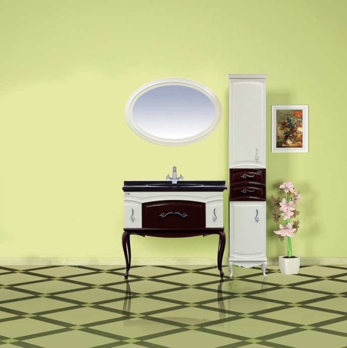 Шкаф-пенал Misty Флоренция бежево-коричневый L Л-Фло05035-461Л - 2