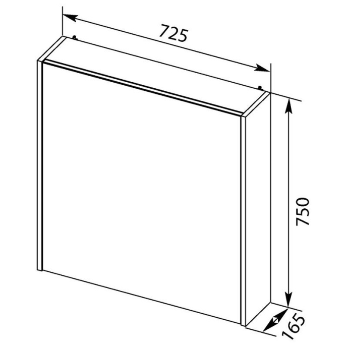 Зеркало-шкаф Aquanet  72.5 см  00201735 - 6
