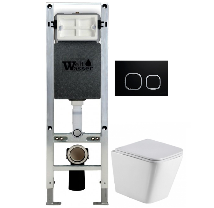 Комплект Weltwasser AMBERG 350 ST + GELBACH 004 GL-WT + AMBERG RD-BL  10000006510 - 0