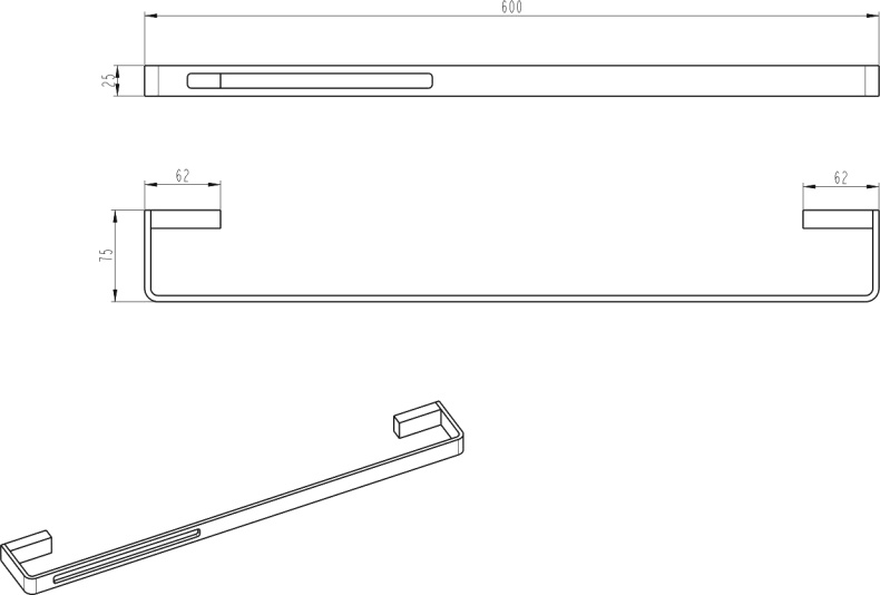 Полотенцедержатель Boheme Q 10942-GM Gun Metall - 1