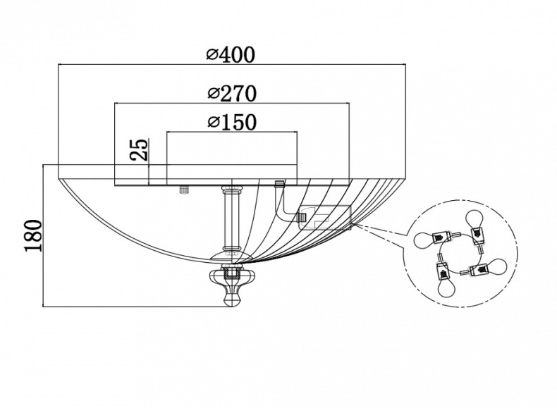 Потолочный светильник Maytoni Bonnet C809CL-04CH - 2