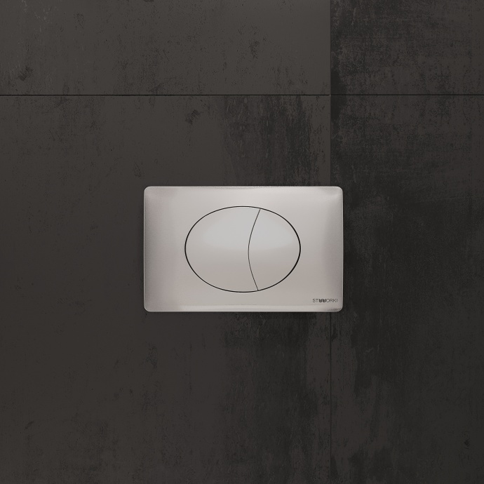 Кнопка смыва STWORKI 230823 хром матовый - 4