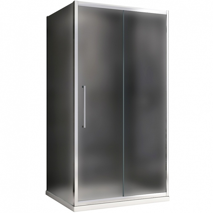 Душевой уголок Abber Schwarzer Diamant 110х85 хром стекло матовое AG30110MH-S85M - 0