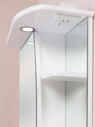 Зеркало-шкаф Onika Луна 60 L с подсветкой, белый  206013 - 1