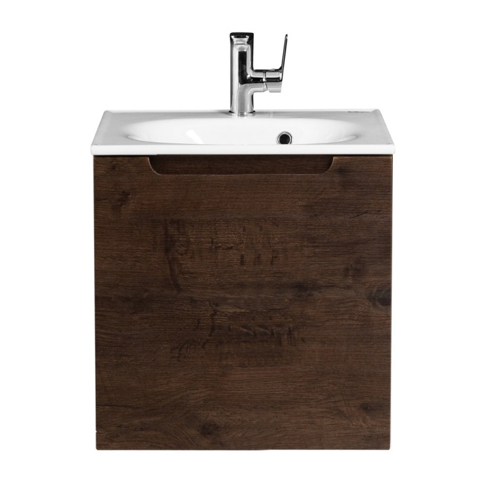 Тумба с раковиной BelBagno Etna 50 L темное дерево - 0