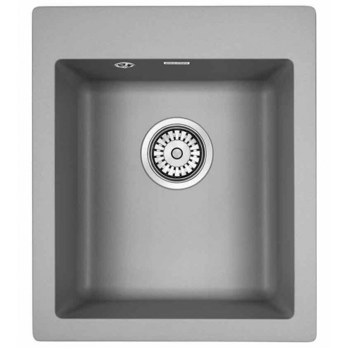 Мойка кухонная Paulmark Leer 41.5 серый матовый PM104249-GRM - 0