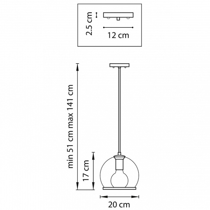 Светильник на штанге Lightstar Sferico 729011 - 1