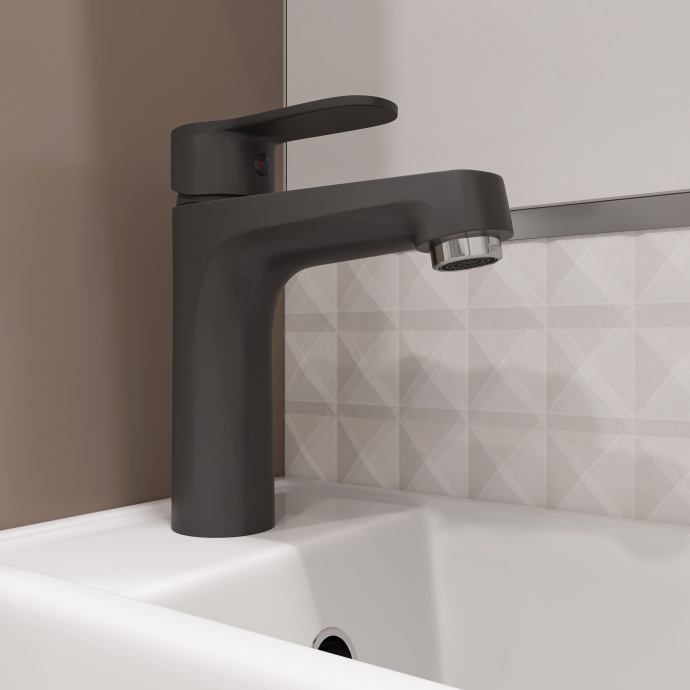 Смеситель для раковины DIWO Ярославль YAR-01b черный матовый - 1