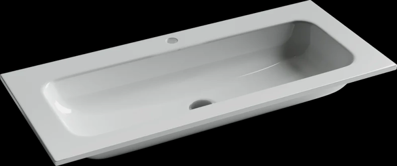 Раковина накладная Ceramica Nova Element 101х45.7 белая CN7013 - 0