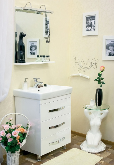 Тумба с раковиной Sanflor Одри 80/2 напольная - 1