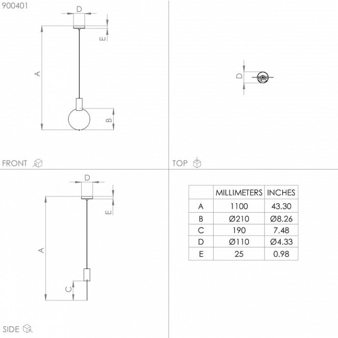 Подвесной светильник Eglo Sarona 900401 - 2